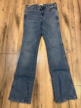 Wrangler Retro High Rise Bootcut Jeans 28x34 Blue Denim Womens Casual Wear